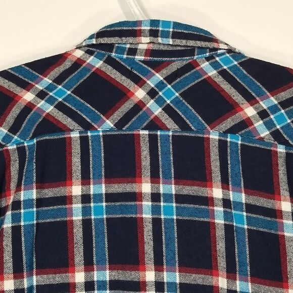 🎁5/$25 George Shirt Girls Youth Size XL 16 Button Up Long Sleeve Plaid - Picture 9 of 10
